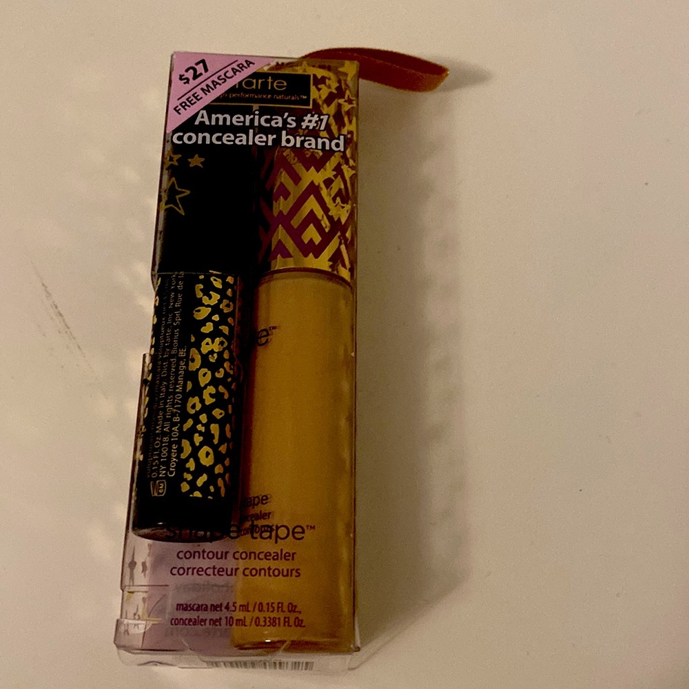 Tarte shape tape concealer with travel size mascara.